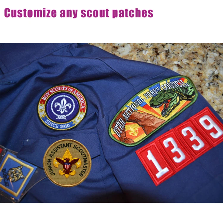 No Minimum Order Quantity Sew On Personalized Brand Fashion Letters Logo Custom Cool Jeans Cheap Chenille Embroidery Patches