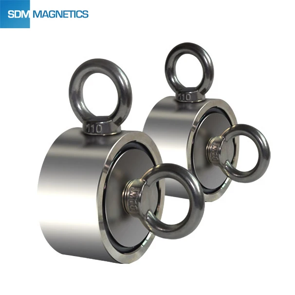 Сверхмощный двусторонний рыболовный магнит, 600 кг