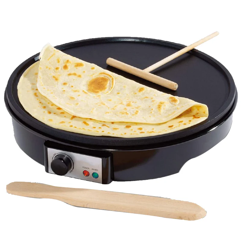 Electric Crepe and pancake maker machine portable non-stick crepe pizza maker automatic