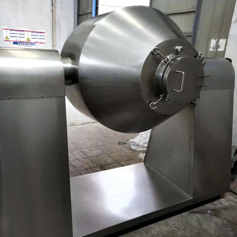 SZG food drying double cone paddle mixing rotary drum vacuum chamber tumble dryer mixer