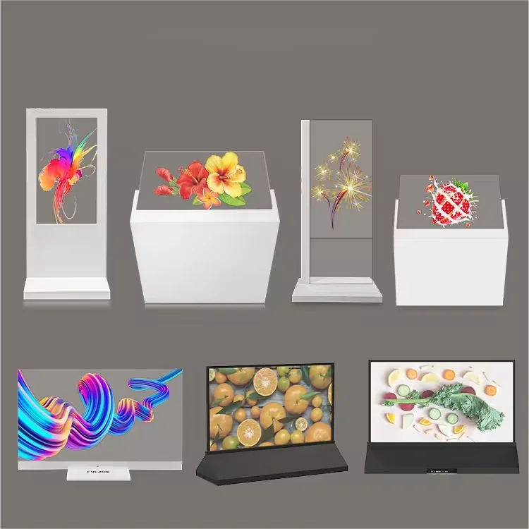 Vertical Smart OLED 55 inch touch screen android advertising oled high transparent Digital Advertising  Display