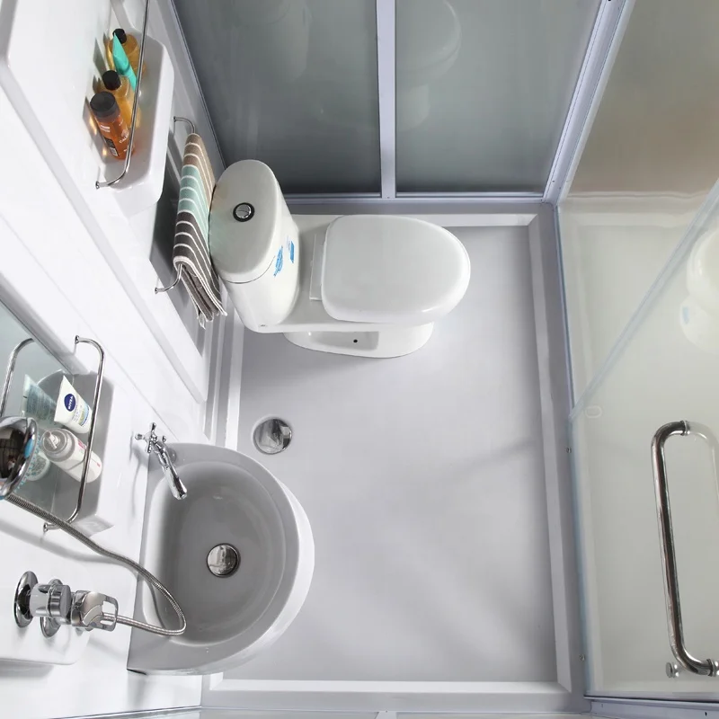 Cheap Portable Full Bath Integrated Shower Cabins Prefab Shower Room Units
