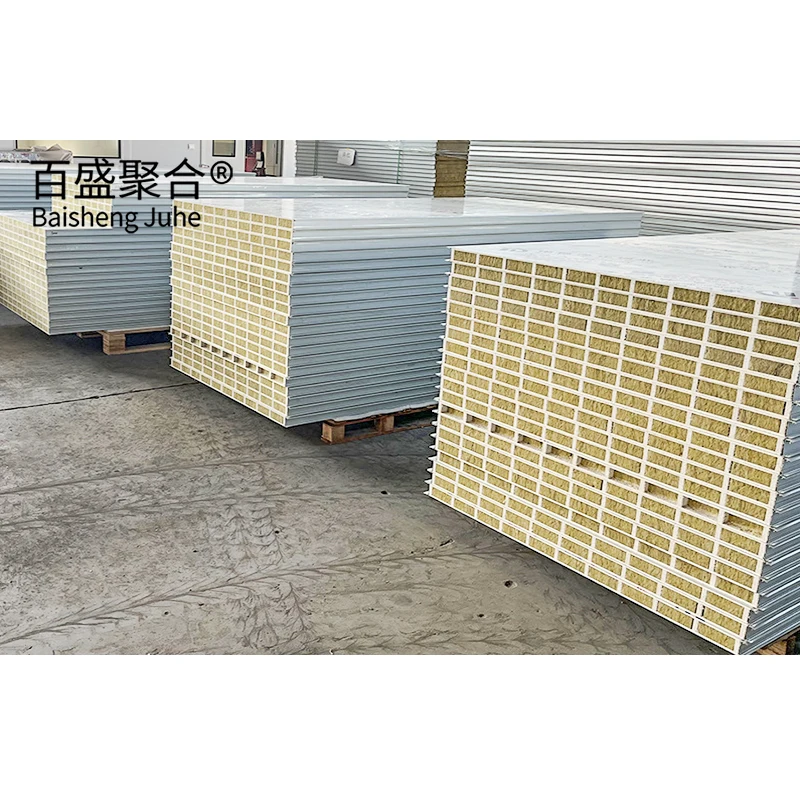 Sandwich panel Roof Wall PUR PIR Rockwool filled 4cm 5cm 8cm 10cm thickness Wood Look Sandwich Panel Stone Look Sandwich Panel