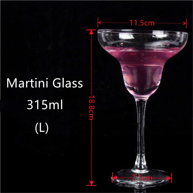 
Premium Crystal Glassware Clear Classic Cocktail Long Stem Martini Glasses For Housewarming Wedding Birthday Party 