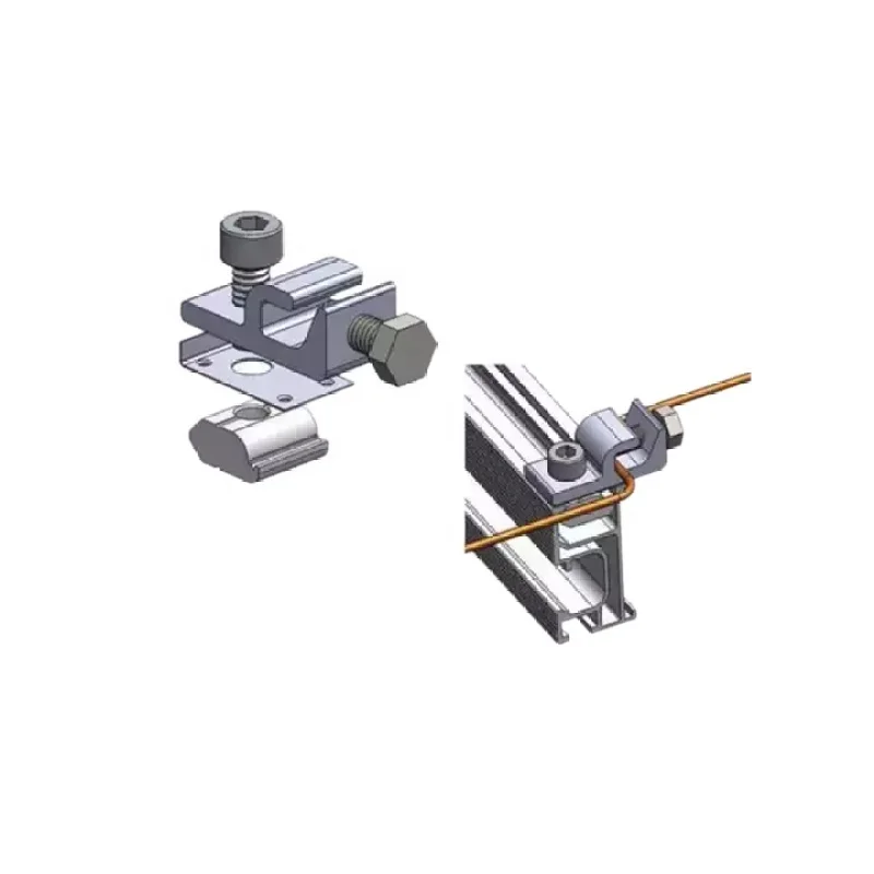 Solar PV Panel Mounting System Grounding Lugs for 2mm 4mm 6mm Cable Solar Racking Grounding Lug