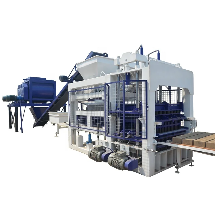 QT12-15 Hydraulic Full Automatic Concrete Brick Block Machine with Stacker