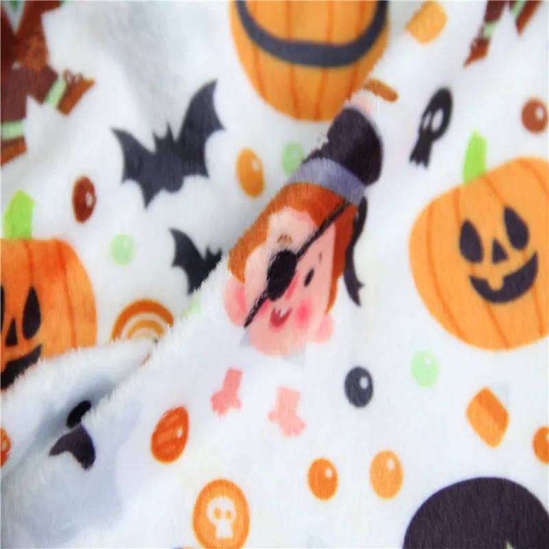 Digital printing 280gsm thick printed minky fabric for baby shoes