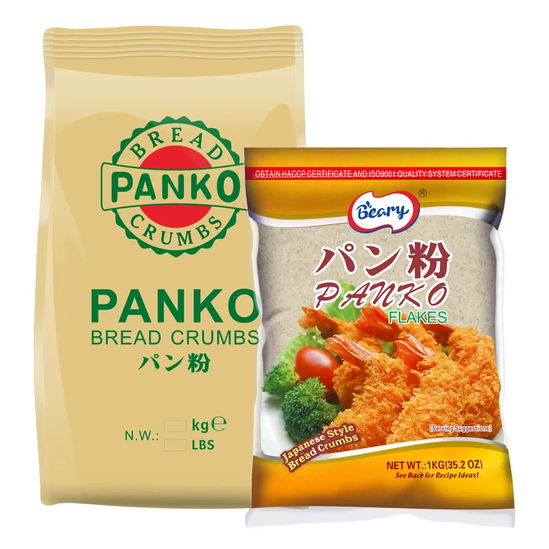 2023 Beary VEGAN/VEGETARIAN Panko Breadcrumbs Panko Roasting for Chicken or Shrimp Yellow and White Color for Your Choice
