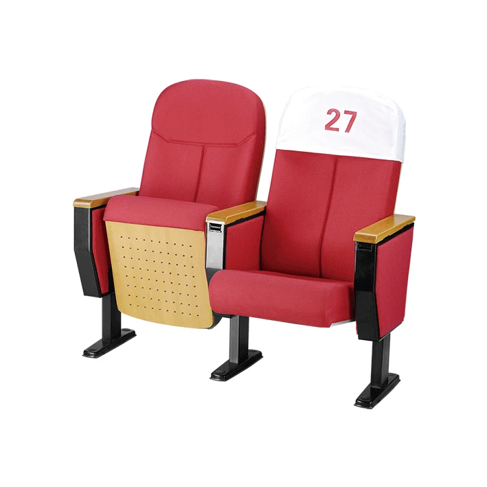 hall auditorium furniture soft cinema chair theater chair with writing pad ladder room wooden folding terrace classroom chair
