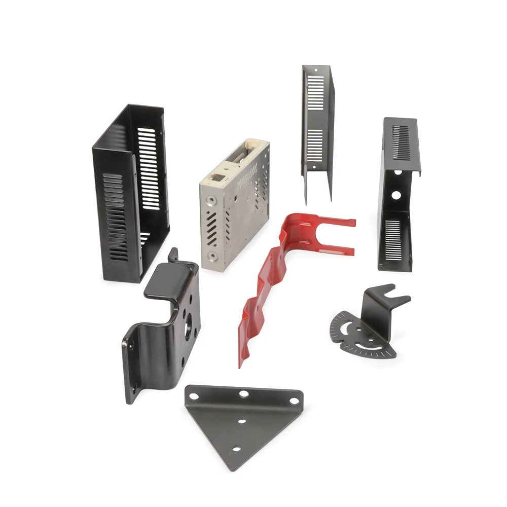 Customized aluminum audio amplifier professional enclosure titanium panel oem made speaker spare parts