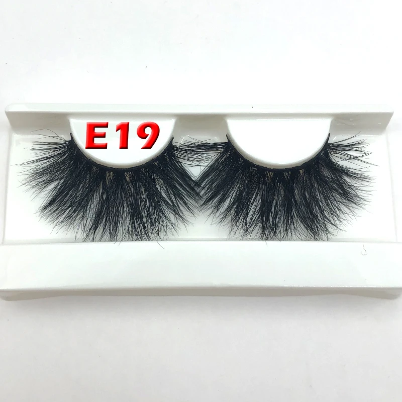 mikiwi 3D false eyelash 25mm real mink lashes vendor wholesale customized lash packing