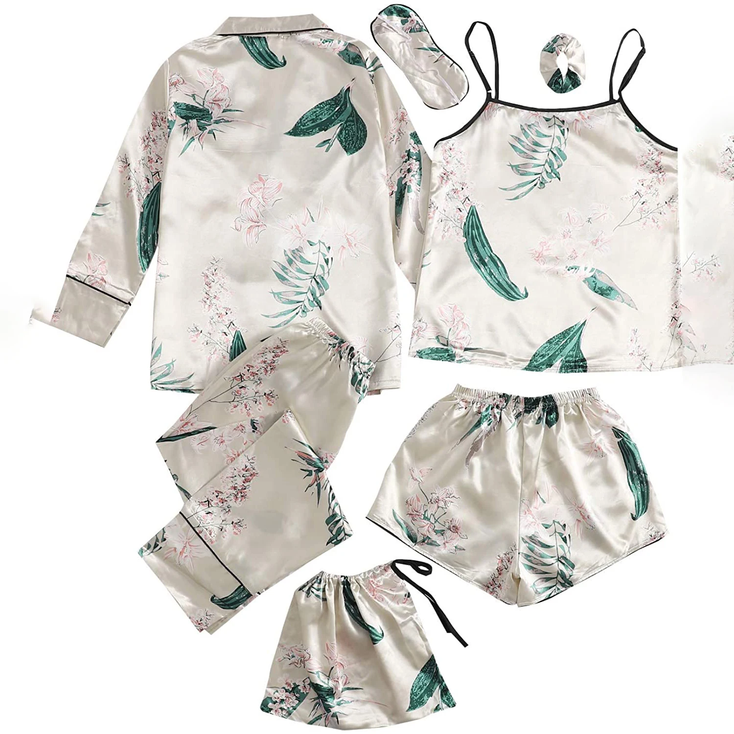 Able Daster Gecelik Baju Tidur Time De Piyama Wanita женские пижамные комбинезоны Короткие атласные шелковые комплекты Pj для женщин