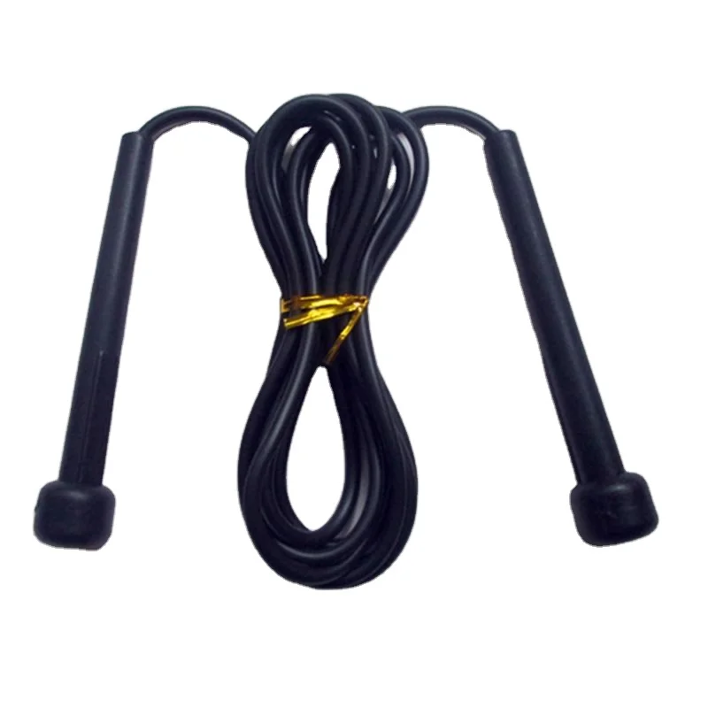 Скакалка для прыжков в тренажерном зале черная Регулируемая Скакалка для бокса фитнес скоростная веревка для тренировок на открытом воздухе оборудование для фитнеса пластиковая унисекс