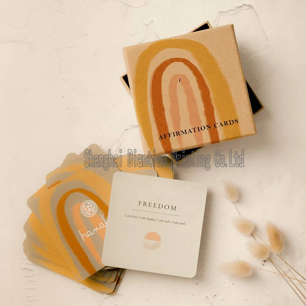Custom Wholesale Printing  Paper Affirmation Playing Cards Decks