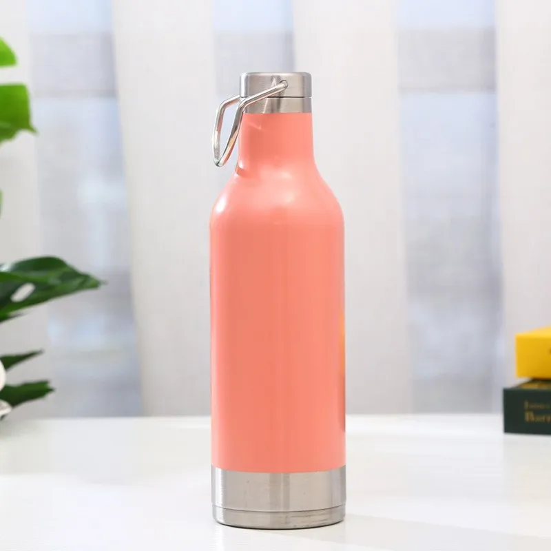 Factory Directly Supply 500ml Stainless Steel Double Layer Vacuum Flask Cup Portable Sports Water Bottle With Portable