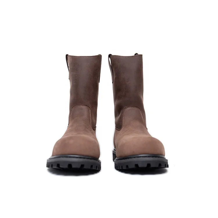 Heavy Duty Nubuck Leather Goodyear Safety Work Boots with Heat Resistant