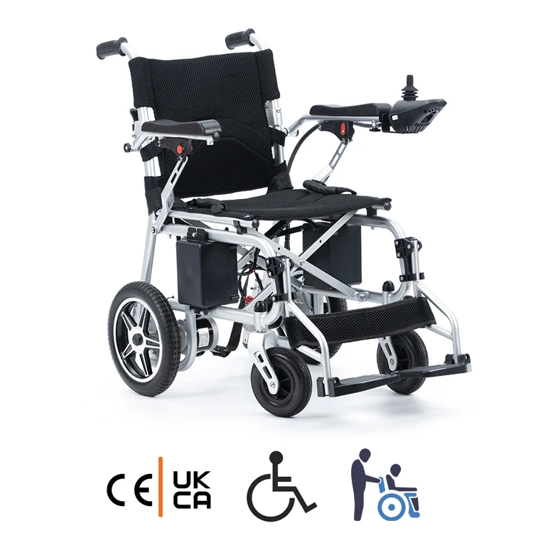 Cheap Foldable Strong Steel Frame Handicapped Wheelchair Household The Elderly Disabled Care Easy Control Electric Wheelchair