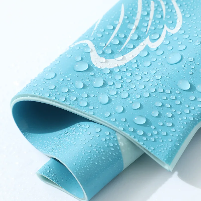 JSJM Wholesale Baby Swim Cap Comfortable Waterproof Cartoon Swim Cap Silicone Swimming Cap for Kids Child 8 Colors Jhcp500