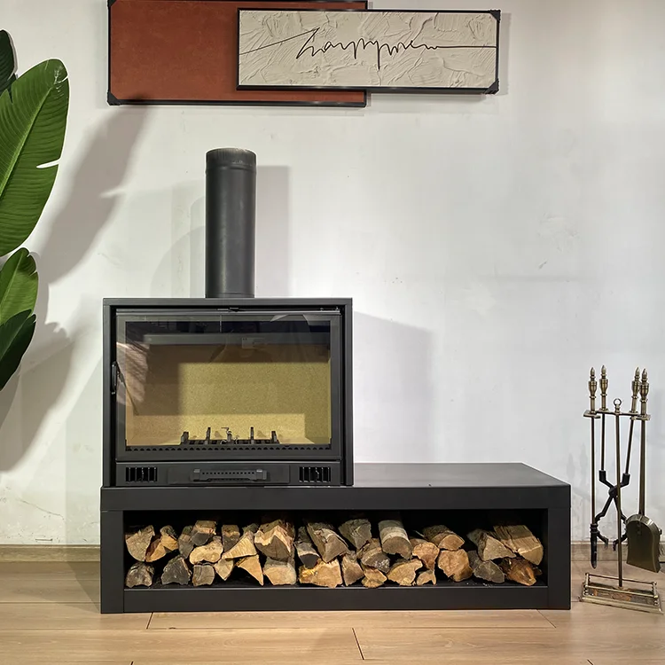 Wooden Home Multi Fuel Heating Flammable Multifunctional Smokeless Steel Fire Cook Coal Burning Fireplace Wood Stove Indoor