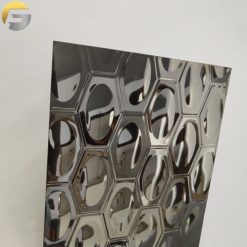 ZB205 Decorative Pvd Coating Black Titanium Color 304 Embossed Stainless Steel Sheet