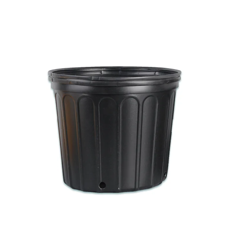 Gardening Round Recycled Plastic 1235 gallon planter bucket thicken Plastic Flower Pots Garden Balcony Planters Black Gallon Pot