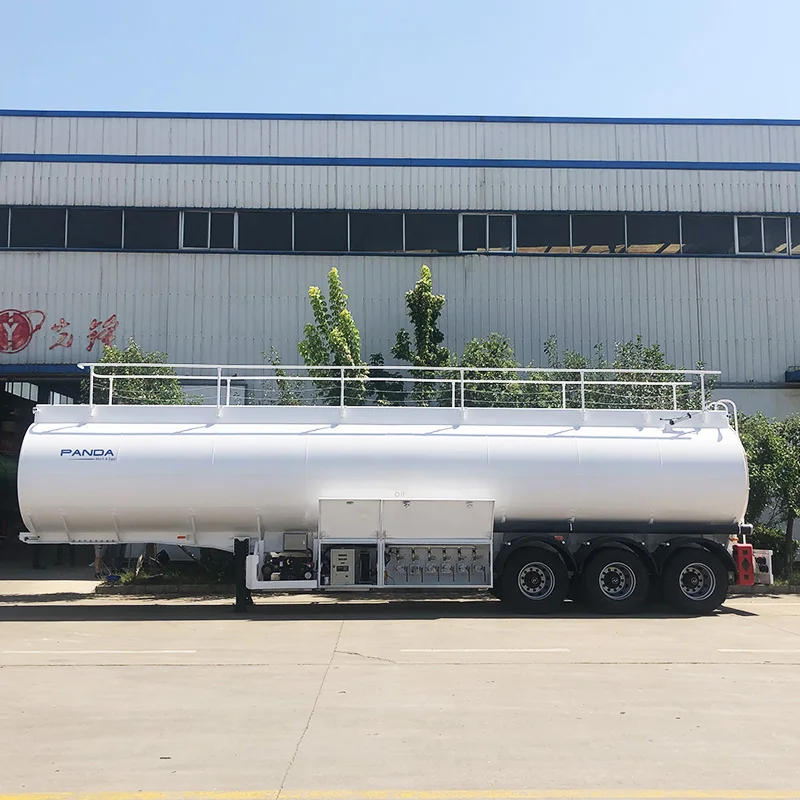 ADR Tanker Truck Fuel Semitrailers Fuel Tanker Semi Trailer 4 Compartments 40000 Liter 45000 Litres Small Oil Tanker 1000 4 - 6L