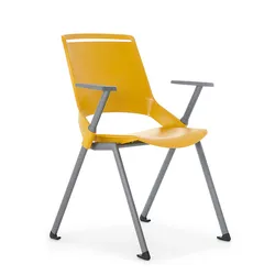 Custom Logo Office School Plastic Training Chair With Writing Pad