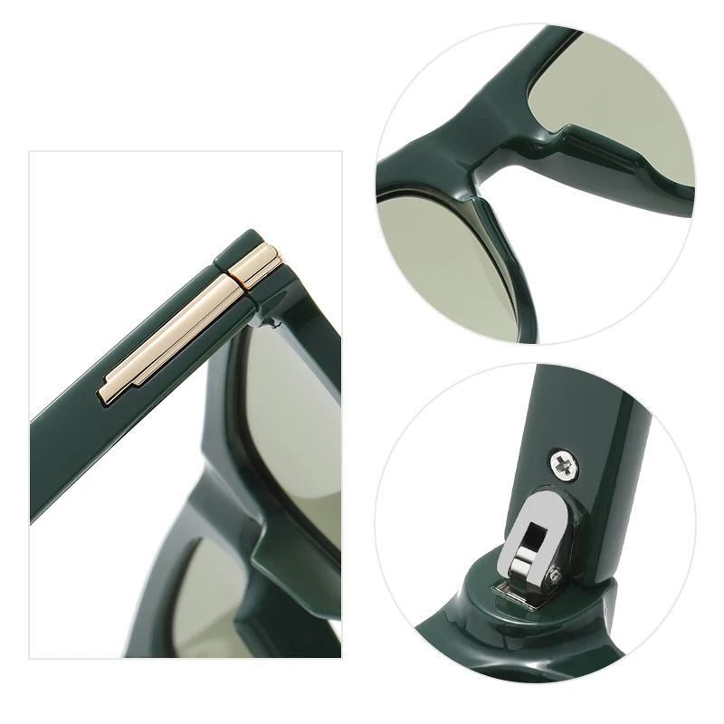 Square Driver Sunglasses Anti-UV Sunglasses Polarized Sunglasses Men and Women Sports