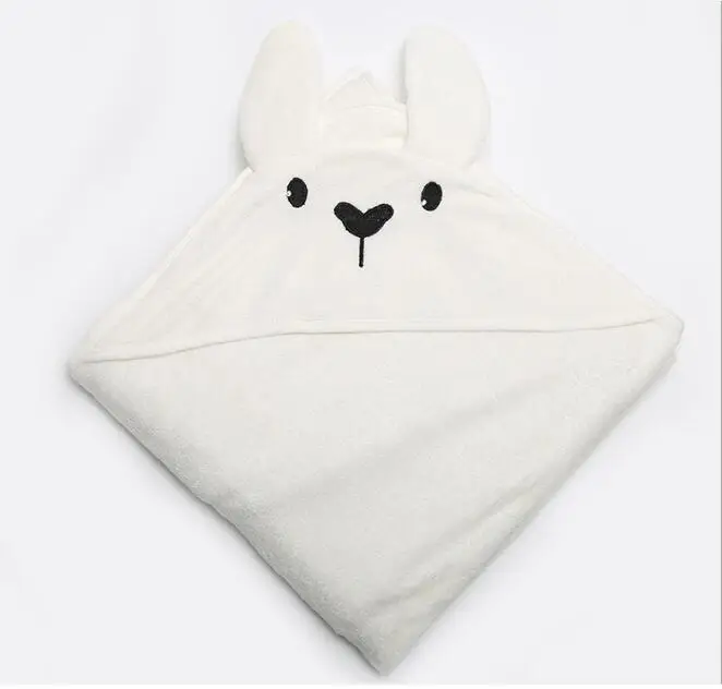 
Cute animal design OEM order Baby bear hooded towel 