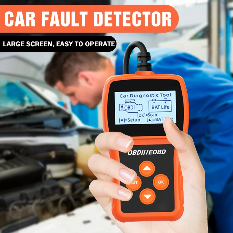 Diagnostic Car Reader Tool Auto OBD Battery Lifespan Tester Automobile Code Reader Car Fault Detector