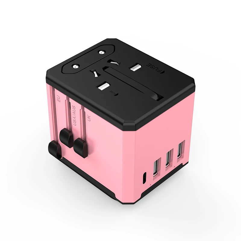 WOSOM WAD-3UC адаптер с 3USB + выходами 1 типа C универсальный адаптер для путешествий Новый