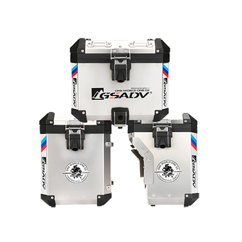 Motorcycle Side Box Top Case High F850 GS Aluminum for BMW Customized Logo Sets Packing Luggage Accept Material Origin Type Size