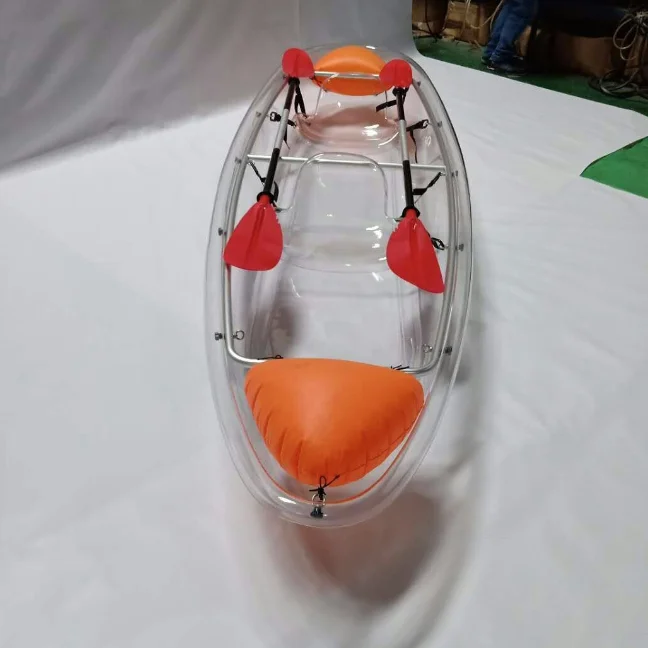 Manufacturer Cheaper Best Seller Transparent Polycarbonate Kayaks Rowing Boat With High Quality In Sea Rowing Boats