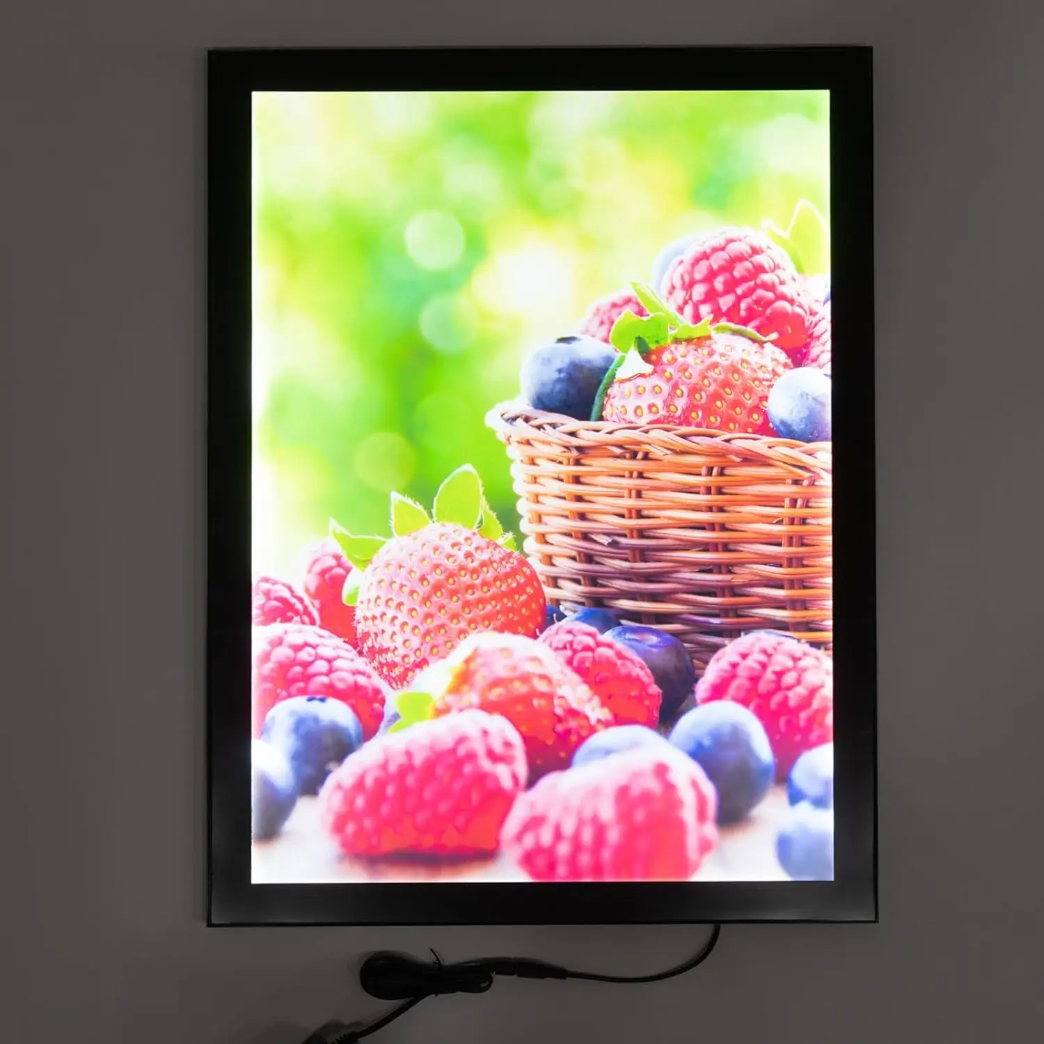 LED Slim Advertising Lightbox Sign Wall-Mounted LED Poster Board Menu Frame A1/A2