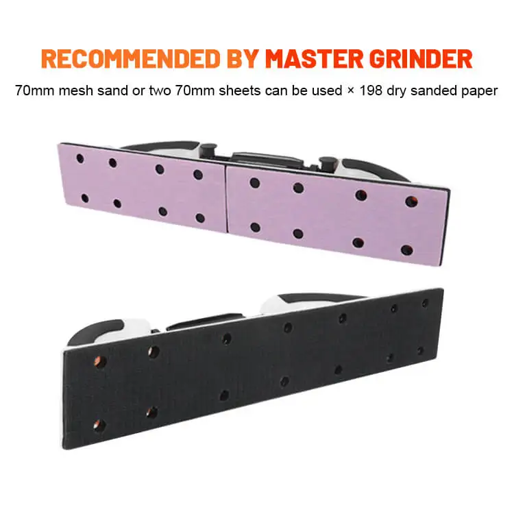 Adjustable 70*400mm Hand Sander Long Hand Sanding Block Dry Paint Sander for Car paint polishing