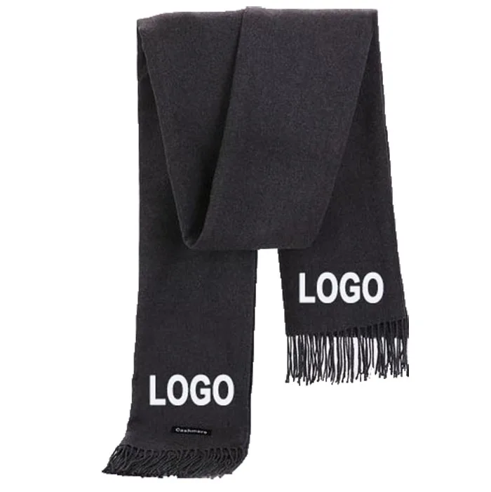 Personalized Comfortable Premium Knitting Fashions cashmere Sport Soccer Scarf With Tassel