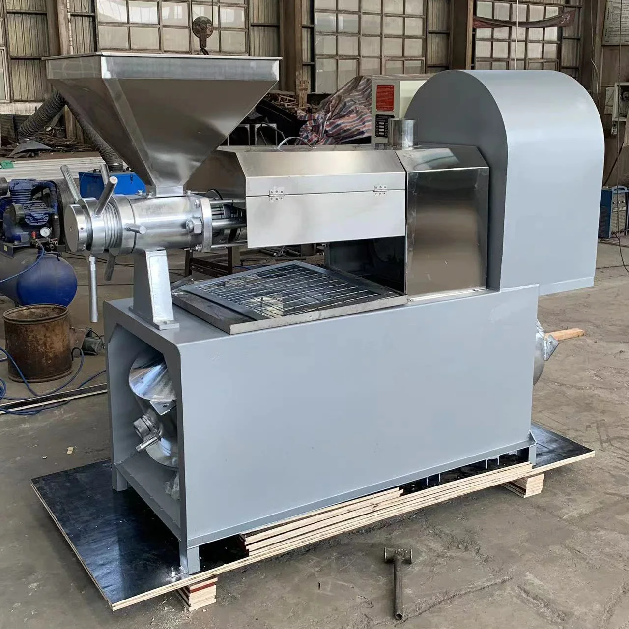 Large capacity coconut oil press machine flaxseed hot screw oil processing machine rapeseed oil extraction machine