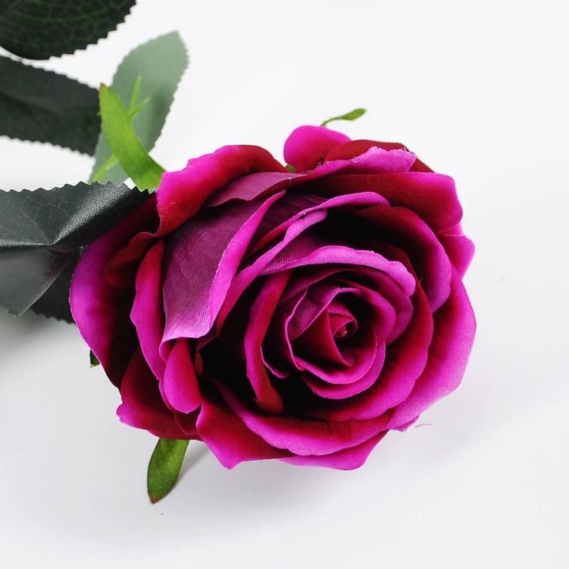 
Artificial rose Silk Flowers Long Stem 75CM fake Single rose for Home Wedding party Store Decoration 