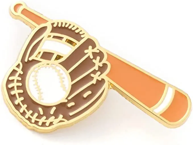 Manufacturer Customize Designs Sports Helmet Enamel Pins Lapel Pin Badge Brooch Custom baseball club logo Lapel fitted hat Pins