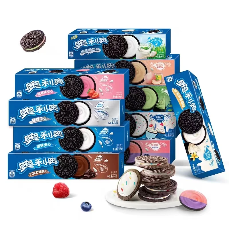 Exotic snacks korean cookies Pear Cookies 97g sandwich biscuits for oreo