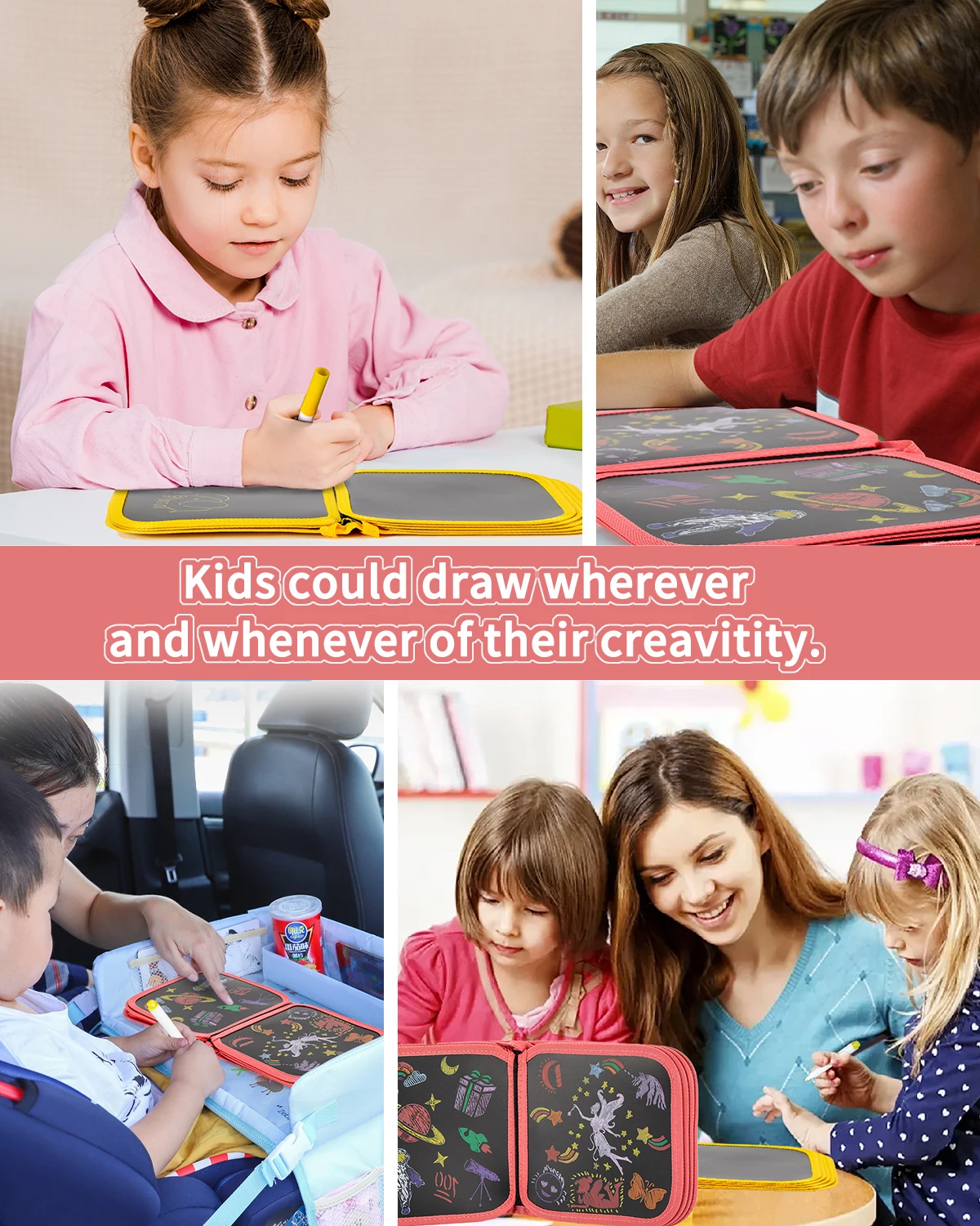 Hot Sale Erasable Doodle Book Drawing Pads With 12 Watercolor Pens Children Magic Drawing Book Kids Painting Set