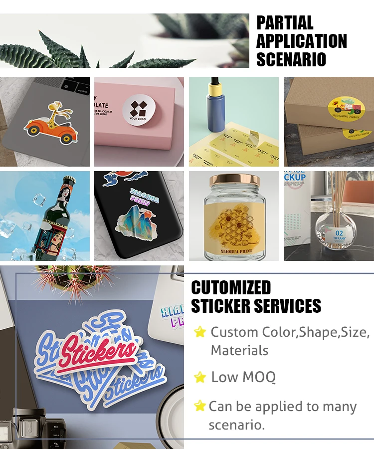 Customized die cut stickers