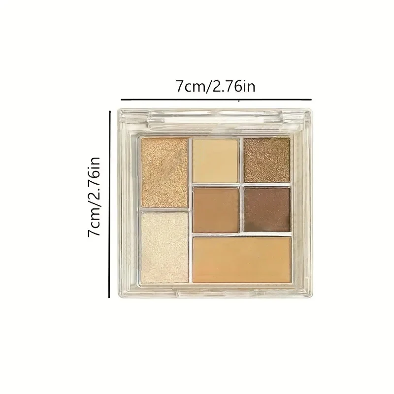 Customized 7 Color Matte Eyeshadow Palette OEM Waterproof Long Lasting Eye Makeup Private Label Cosmetics