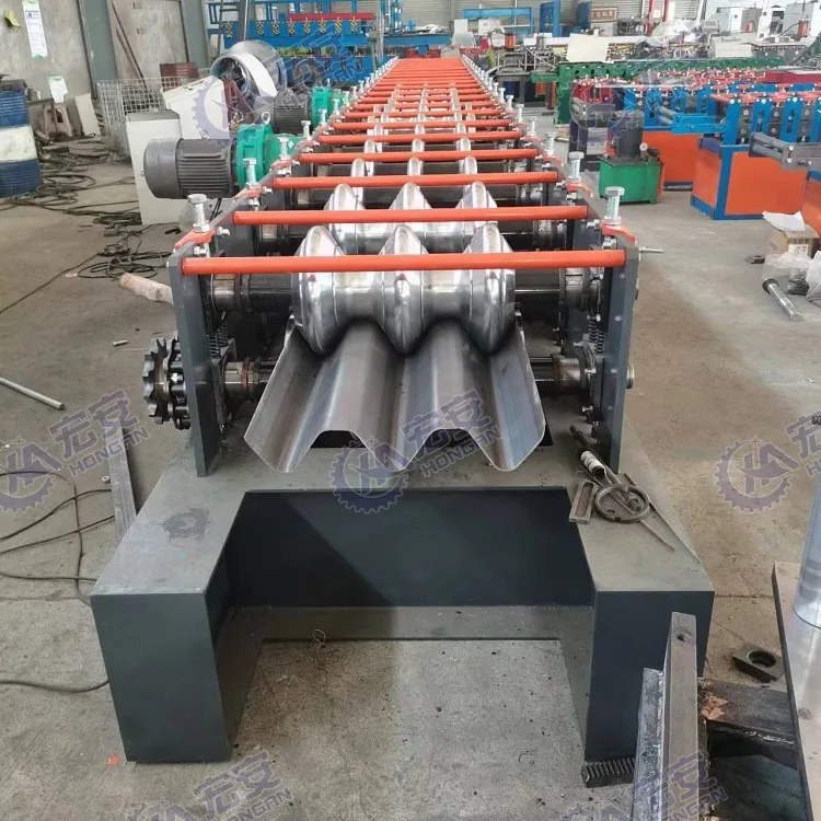 Highway Guardrail Galvanized Two Wave W-beam Rolling Forming Machine
