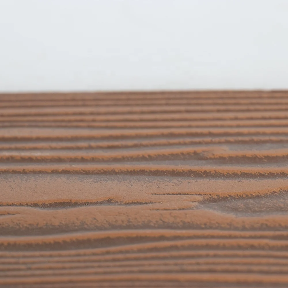 Laminas de fibrocemento efecto madera; wood grain fiber cement board siding for villa