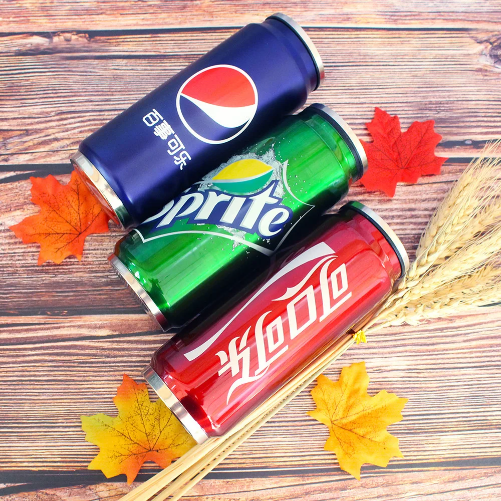 HDT 450oz Creative vacuum flask cans fashion cola mug termo cafe termo  stainless steel tumbler