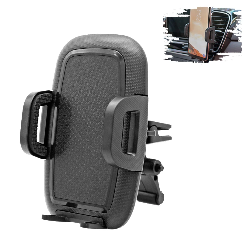 Phone Holder for Car, Universal Air Vent 360 Degree Rotation Car Cradle with Stable Clip and one Release Button