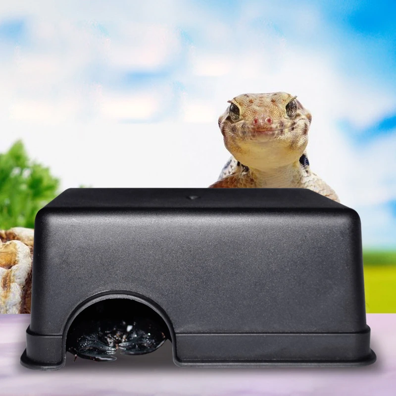 Reptile Feeding Box Reptile Hide Box Lizard Toy Snake Scorpion Small Reptile Pet Bed Nest