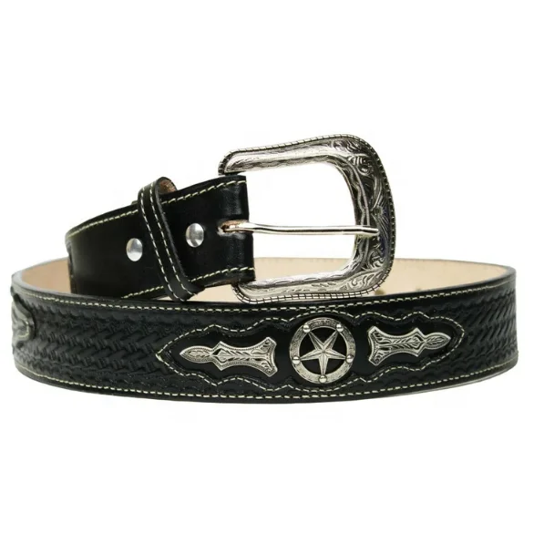 Hand Tooled Western OX / Star Genuine leather  Belt