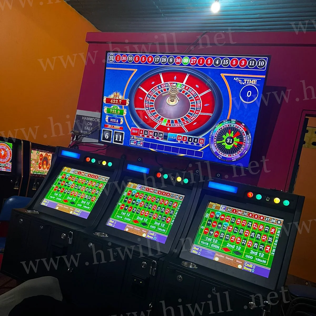 Hiwill 3 players wall roule tte club video game machines and kits entertainment game machine